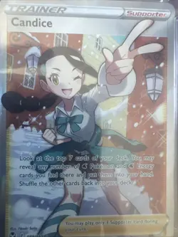 CGC 10 GEM MINT Candice 189/195 Silver Tempest Ultra Rare FA Trainer Pokemon - Image 5