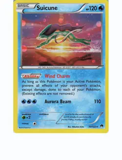 SUICUNE 30/122 Holo Rare BREAKPOINT Pokemon Holo Near Mint - Image 1