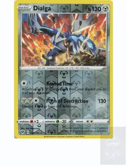 DIALGA 121/185 Holo Rare VIVID VOLTAGE Pokemon Holo Near Mint - Image 1