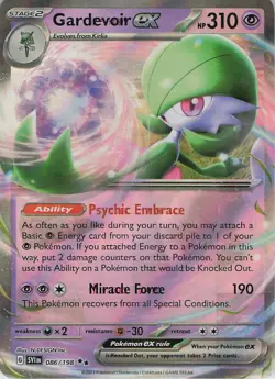 GARDEVOIR EX 086/198 Double Rare SCARLET & VIOLET Pokemon Holo Near Mint - Image 1