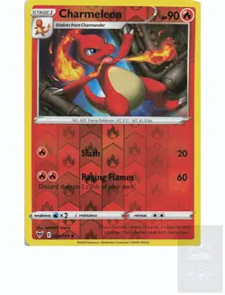 CHARMELEON 024/185 Uncommon VIVID VOLTAGE Pokemon Near Mint - Image 1