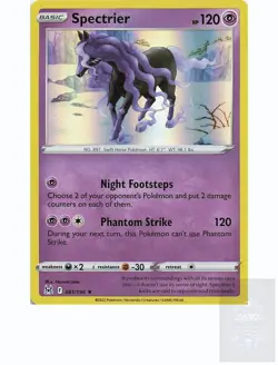 SPECTRIER 081/196 Holo Rare LOST ORIGIN Pokemon Holo Near Mint - Image 1