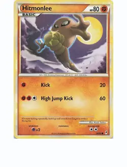 HITMONLEE 58/95 Common CALL OF LEGENDS Pokemon Near Mint - Image 1