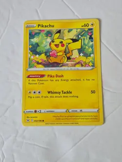 Pikachu 052/196 Common Lost Origin Pokemon Near Mint - Image 1