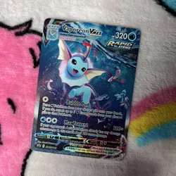 Vaporeon VMAX SWSH182 Pokemon TCG Black Star Promo Card (standard sized card) - Image 1