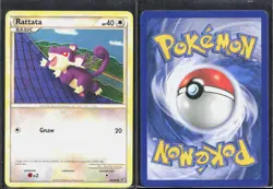 RATTATA 64/90 C HGSS UNDAUNTED POKEMON LP - Image 1