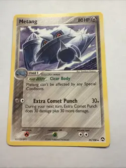 Pokemon TCG Metang Non-Holo 35/108, Power Keepers Mod+/LP - Image 1