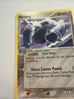 Pokemon TCG Metang Non-Holo 35/108, Power Keepers Mod+/LP - Image 4