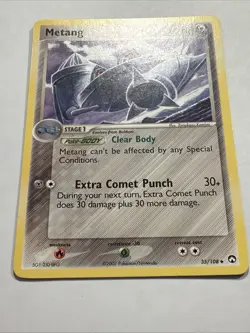 Pokemon TCG Metang Non-Holo 35/108, Power Keepers Mod+/LP - Image 5