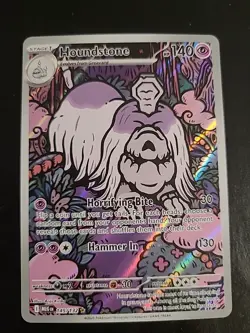 Houndstone 145/132 - Illustration Rare Holo- Mega Evolution Pokemon TCG NM - Image 1