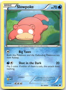 Slowpoke 23/108 Common Dark Explorers Pokemon LP - Image 1
