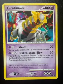 Giratina 27/127 Platinum Regular Rare Pokemon Trading Card - Image 1