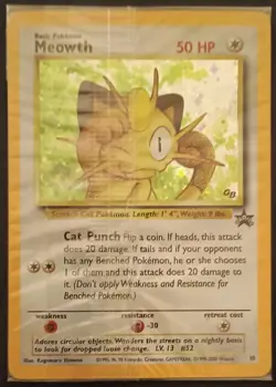 Meowth Holo #10 Black Star Promo Game Boy GB Exclusive 2000 Factory Sealed Mint - Image 1