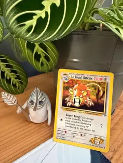 Lt. Surge's Raticate 51/132 Uncommon Gym Heroes Pokemon Unlimited LP - Image 1