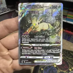 Pokemon TCG Leafeon VSTAR GG35/GG70 Crown Zenith Galarian Gallery Ultra Rare - Image 1