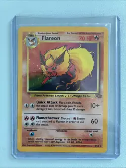 Flareon Holo Rare 3/64 1999 Pokemon Jungle English WOTC MP - Image 1