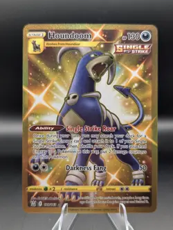 Pokemon TCG Houndoom Holo 179/163 Secret Rare Battle Styles English - Image 1