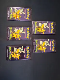 Pokemon Trick or Trade Booster Pack 2023 Sealed, 5 Packs, 3 Cards each - Image 1