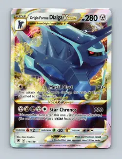 Pokemon Card - Origin Forme Dialga VSTAR Astral Radiance 114/189 Ultra Rare Holo - Image 1