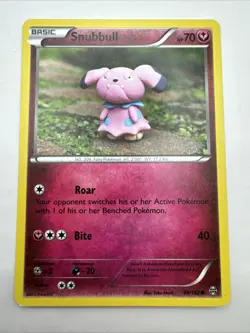 Snubbull 98/162 2015 Pokemon Card - XY - BREAKthrough Set Yuka Morii - Image 1