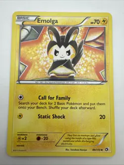 Pokemon TCG Legendary Treasures Emolga 49/113 - Image 1