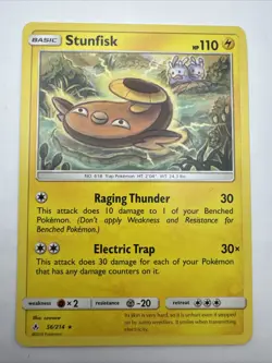 Pokemon - Stunfisk 56/214 - Unbroken Bonds - Sowsow - Non Holo Rare - Near Mint - Image 1