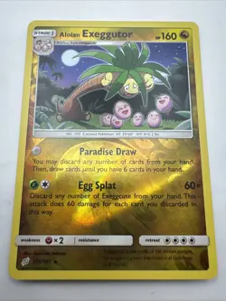 Alolan Exeggutor 115/181 Rare Team Up Pokemon Reverse Holo Near Mint - Image 1