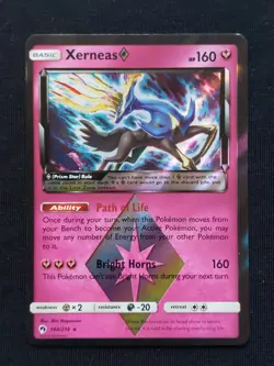 Pokemon, Xerneas Prism Star, Lost Thunder 144/214, NM - Image 1