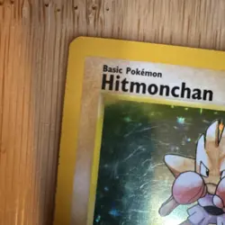 1999 Pokemon Hitmonchan Base Set Holo Rare 7/102 70 HP Basic English. NM or +. - Image 3