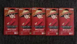 Bandai One Piece Card Game OP-13 Carrying On His Will English 5 Booster Packs - Image 2