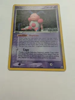 Ditto Mime 38/113 - Reverse Holo Stamped EX Delta Species Yuka Morii MP 2005 - Image 3