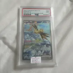 Pokemon Zapdos EX Card 202/165 Scarlet & Violet 151 SIR PSA 9 - Image 1