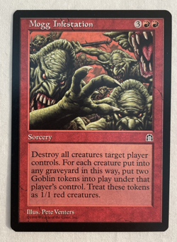 1x Mogg Infestation Stronghold MTG Magic the Gathering LP/NM - Image 1