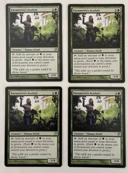 4x Karametra's Acolyte Theros MTG Magic the Gathering NM - Image 1