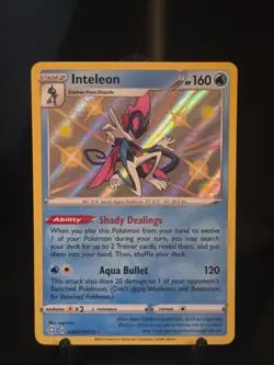 Pokemon Shining Fates Inteleon Shiny Holo Rare SV027/SV122 NM/MT - Image 1