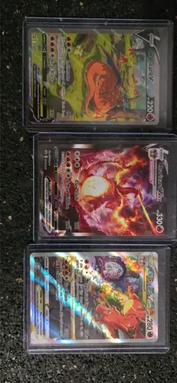 Pokemon Glurak Charizard V VMAX VSTAR Promo Set SWSH260 261 262 UPC Englisch NM - Image 1