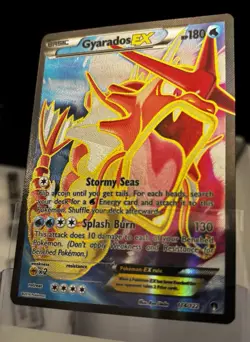 Pokemon Gyarados EX TCG Full Art Holo Ultra Rare Card 114/122 - Image 3