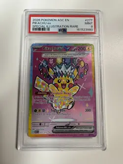 2026 POKEMON ASC EN-ASCENDED HEROES SPECIAL ILLUSTRATION RARE PIKACHU EX PSA 9 - Image 1