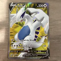 Pokemon Lugia V Silver Tempest Holo Ultra Rare Card 185/195 - Image 1