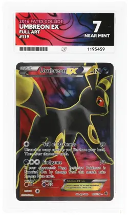 Pokemon TCG Umbreon EX 119/124 Full Art 2016 Fates Collide ACE 7 NM - Image 1