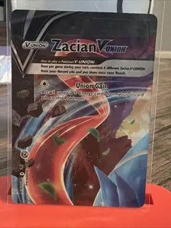 Pokemon TCG Zacian V-UNION 4-Card Holo Promo Set SWSH163-166 NM - Image 2