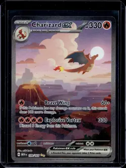 2023 Pokemon Scarlet & Violet 151 Charizard EX Secret Rare SAR #199/165 - Image 1