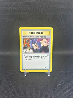Pokemon Card Here Comes Team Rocket! 15/82 Team Rocket Holo Rare MP - Image 1