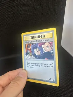 Pokemon Card Here Comes Team Rocket! 15/82 Team Rocket Holo Rare MP - Image 4