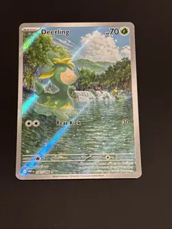 2025 Pokemon - DEERLING - IR Illustration Rare - White Flare- 091/086 NM - Image 1