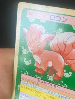 JAPANESE POKEMON VULPIX No.037 TOPSUN GREEN BACK GOUPIX - GD - Image 3