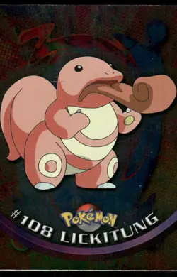 Pokemon Cards Lickitung #108 Topps Trading Cards HOLO Series 2 LP *2 - Image 1