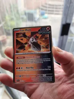 Iron Moth 028/182 Cosmic Holo Rare - Paradox Rift Box - Pokemon - NM/M - Image 2