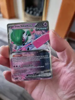 Iron Valiant ex Ultra Rare 068 Black Star Promo Pokemon TCG Paradox Rift Box - Image 1