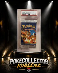 PSA 10 Basis Set Glurak Booster Pack 1. Edition DE Pokemon Charizard 1999 Base - Image 1